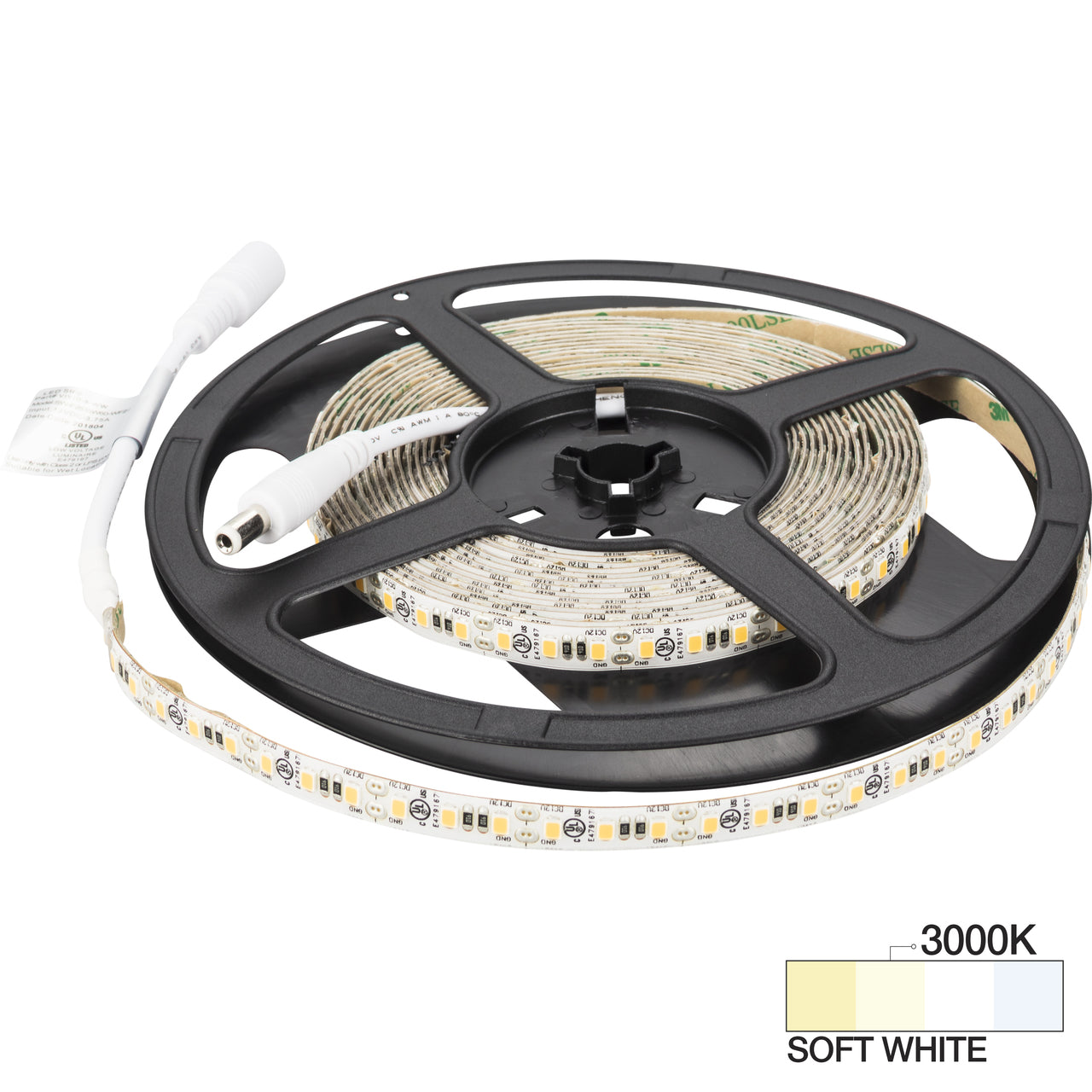 ILLUMA Vivid LED Tape Lighting 32 Ft With Micro Waterproof Coating - 3000K  225 Lumens per ft. Consumes 2.8 Watts per ft.
