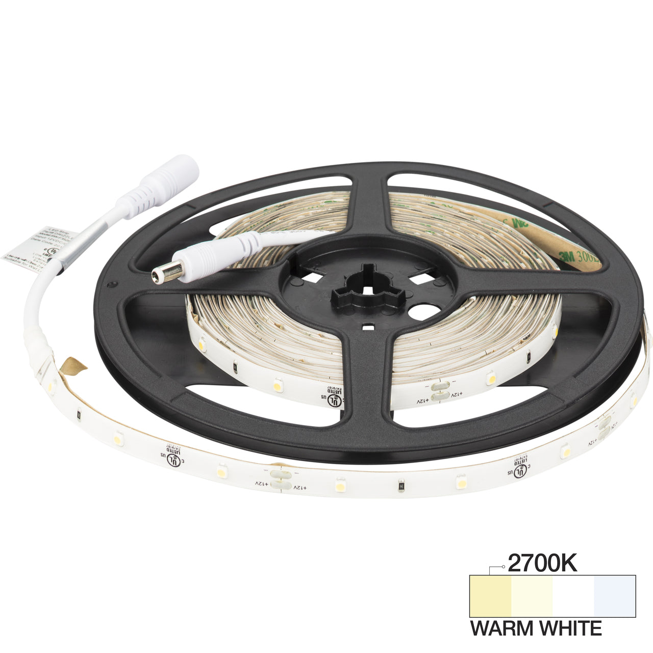 ILLUMA Drizzle LED Tape Lighting With Micro Waterproof Coating - 2700K 49 Lumens per ft.(Not recommended for undercabinet lighting)