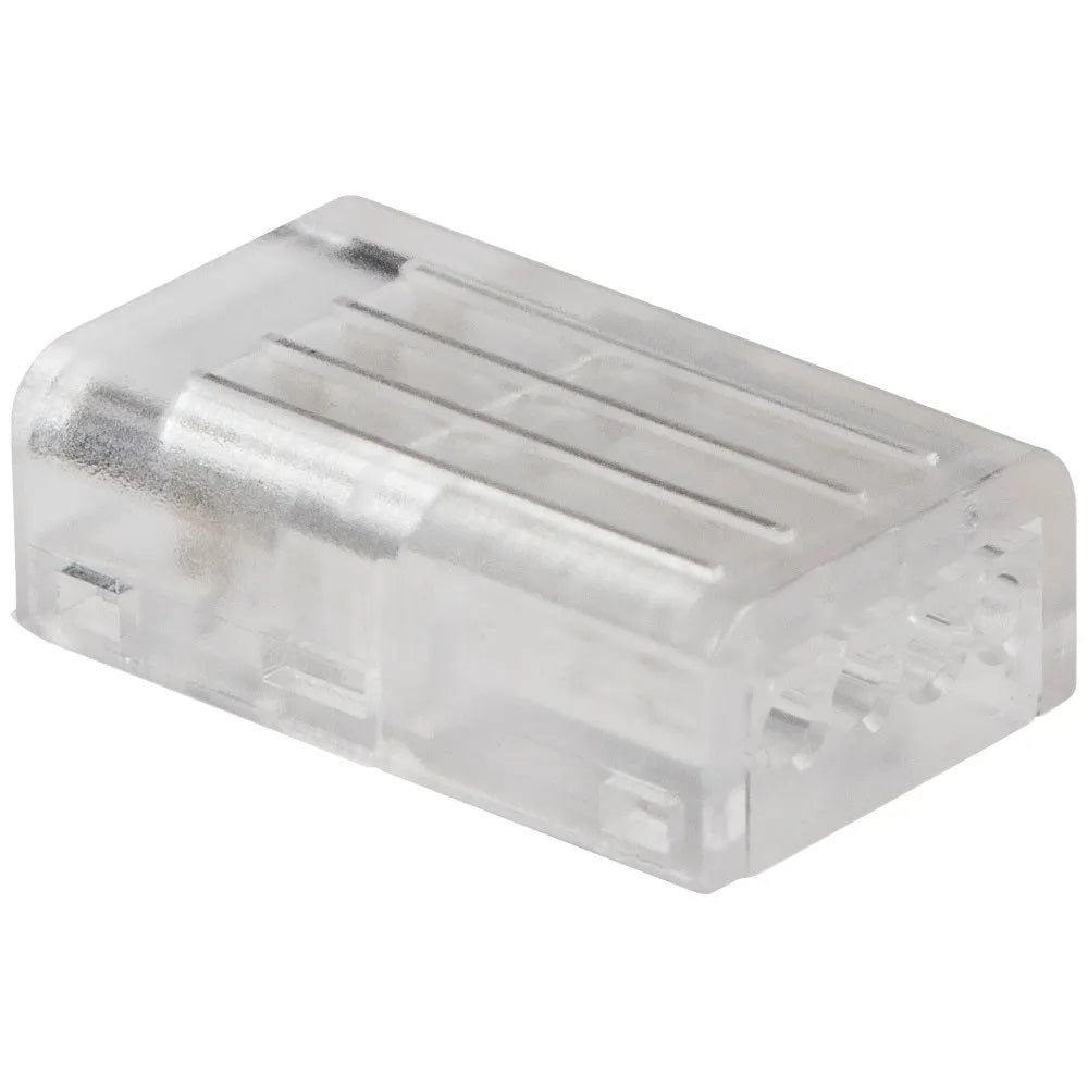 RGB Tape Light to Wire Connector with Dedicated Wire Channels, Clear