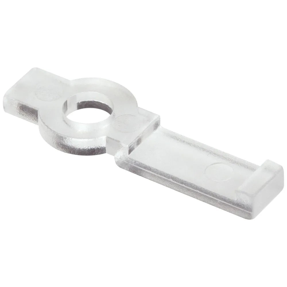 Side Bend Neon Loop Mounting Clip, clear Plastic